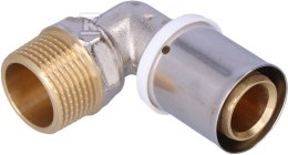 Kolano 90st zaprasowywane GZ 25mm x 3/4 ONNLINE