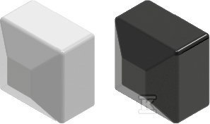 Nakładka ochronna profilu aluminiowego NOPAL40x40CZ czarna RAL9005