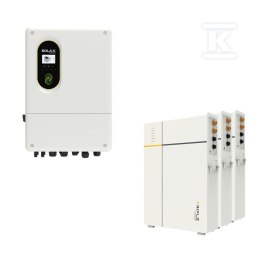 Zestaw SolaX - falownik hybrydowy 15 kW + magazyn energii 15,9 kWh (bez paneli PV)