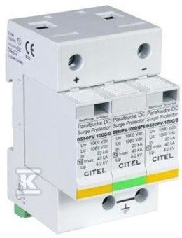Ogranicznik przepięć typ 2 (C) 40/60KA DS50PVS-1000/G 2p+G 70A