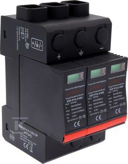 Ogranicznik przepięć typ T1+T2, 3 bieguny, 1200 V DC, Imax: 50kA, In: 20kA, Iimp: 4.5 kA (10/350) RSP-PV4.5-1200-3P