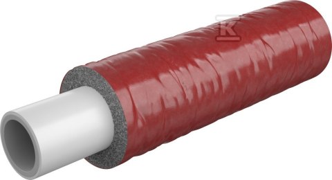 Rura KAN-therm PERT AL w czerwonej izolacji 6 mm ultraPRESS - 32x3.0 zwój 50 m