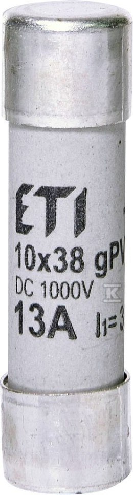 Wkładka cylindryczna PV topikowa CH10x38 gPV 13A/1000V DC 002625078 ETI