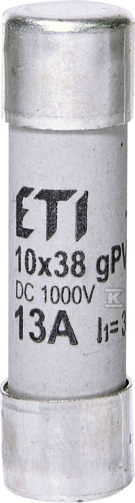Wkładka cylindryczna PV topikowa CH10x38 gPV 13A/1000V DC 002625078 ETI