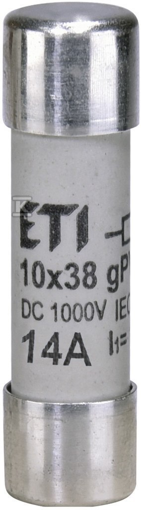 Wkładka cylindryczna PV topikowa CH10x38 gPV 14A/1000V DC 002625079 ETI