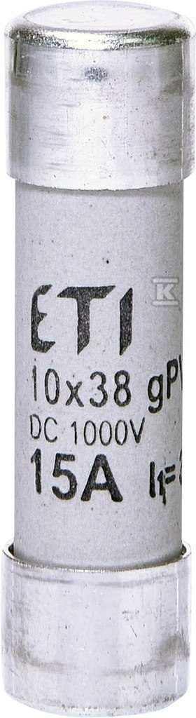 Wkładka cylindryczna PV topikowa CH10x38 gPV 15A/1000V DC 002625080 ETI