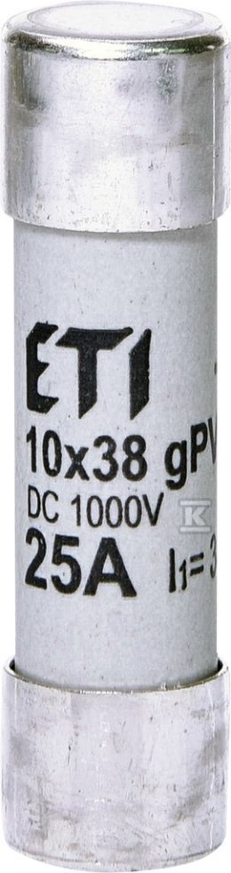Wkładka topikowa cylindryczna PV CH10x38 gPV 25A 1000V DC