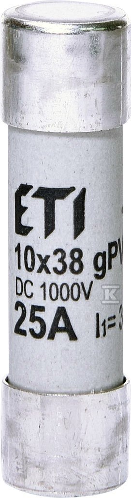 Wkładka topikowa cylindryczna PV CH10x38 gPV 25A 1000V DC