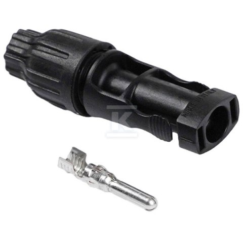 Złącze fotowoltaiczne MC4 męskie na przewód 2,5-6mm2, IP68, 1500VDC TUV