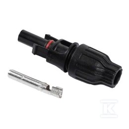 Złącze fotowoltaiczne MC4 żeńskie na przewód 2,5-6mm2, IP68, 1500VDC TUV